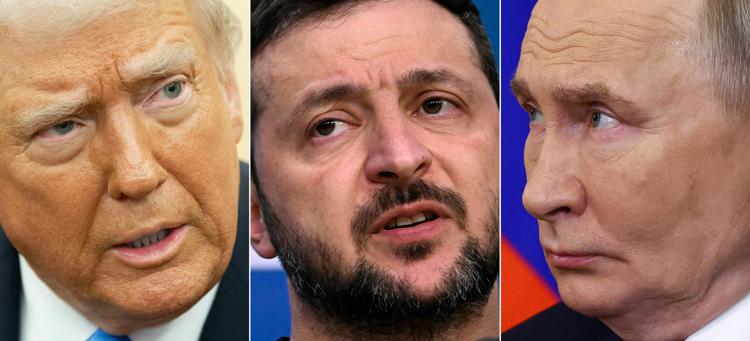 Trump, Zelensky e Putin