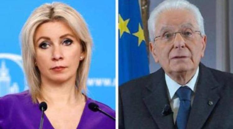 Maria Zakharova e Sergio Mattarella