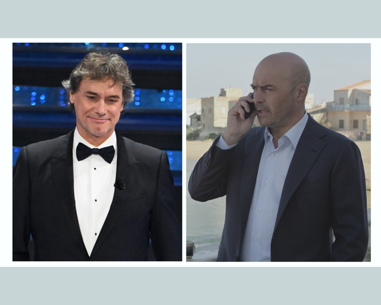 Alberto Angela e Luca Zingaretti nel ruolo di Montalbano