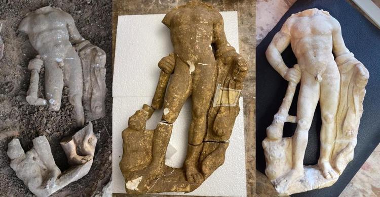 Scoperto Ercole della Valdelsa, statua romana di 1.700 anni fa