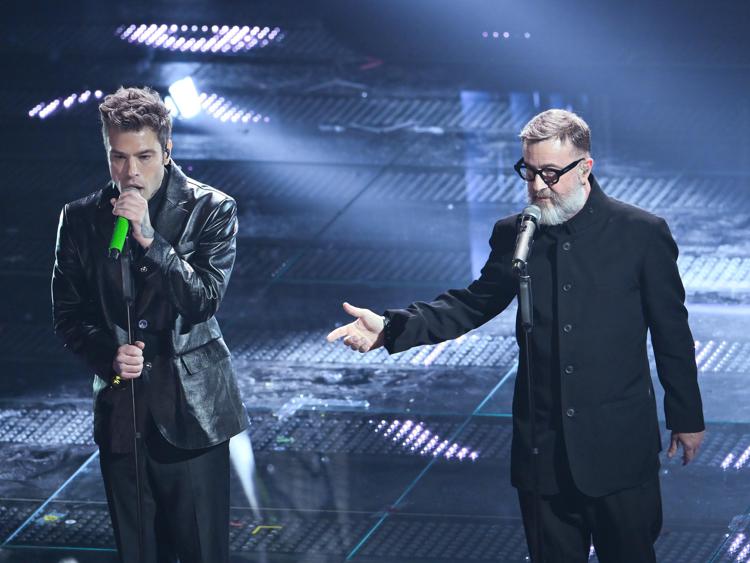 Fedez e Marco Masini - Festival di Sanremo 2025 - Fotogramma/IPA