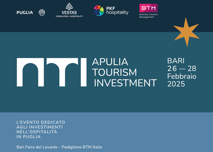 Turismo, 'Apulia Tourism Investment 2025' dal 26 al 28 febbraio a Fiera del Levante Bari