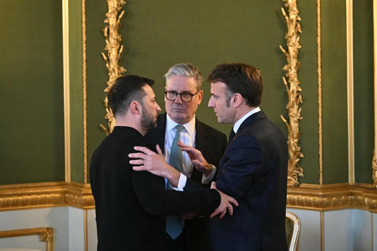 Zelensky, Starmer e Macron