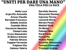 'Uniti per dare una mano', 28 artisti insieme per la pace