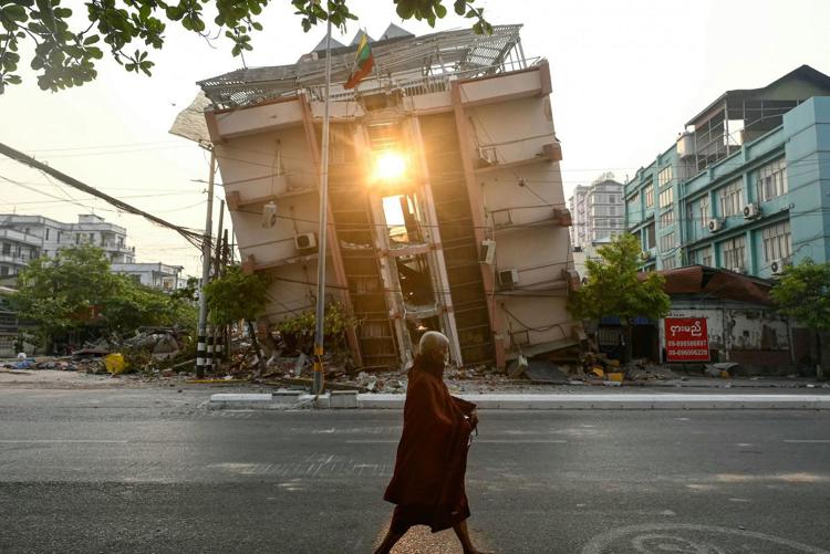 Terremoto in Myanmar - (Afp)