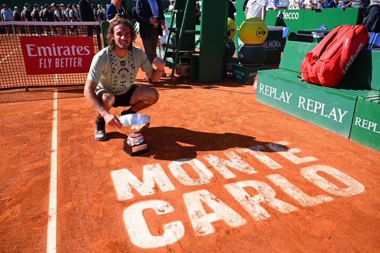 Stefanos Tsitsipas dopo la vittoria del torneo nel 2022 - Fotogramma/IPA