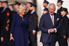 La regina Camilla e re Carlo in visita a Roma (Ipa)