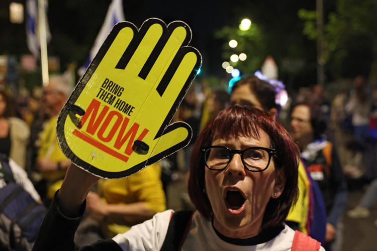 Proteste in Israele per la liberazione degli ostaggi - Afp