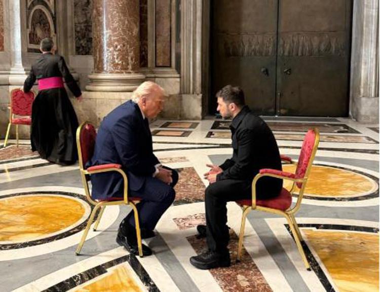 Trump e Zelensky - Foto diffusa dalla presidenza ucraina