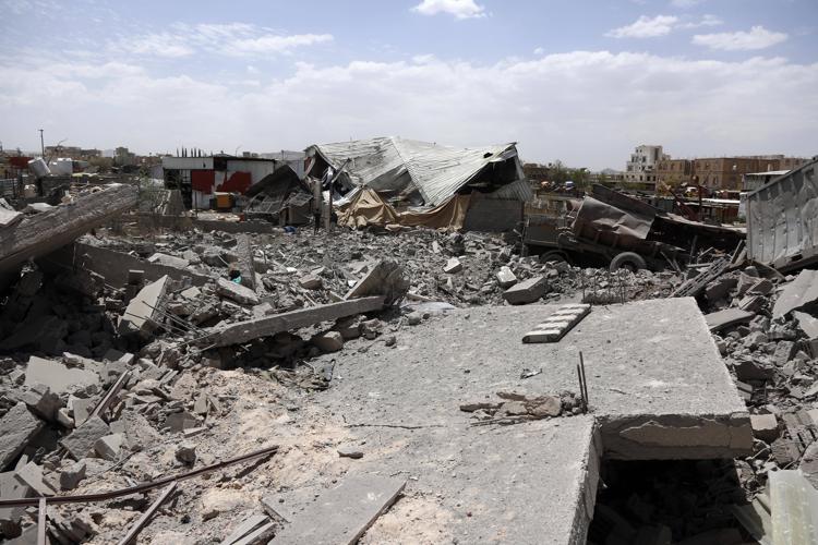 Marcerie dopo uno degli attacchi statunitense nello Yemen - Ipa