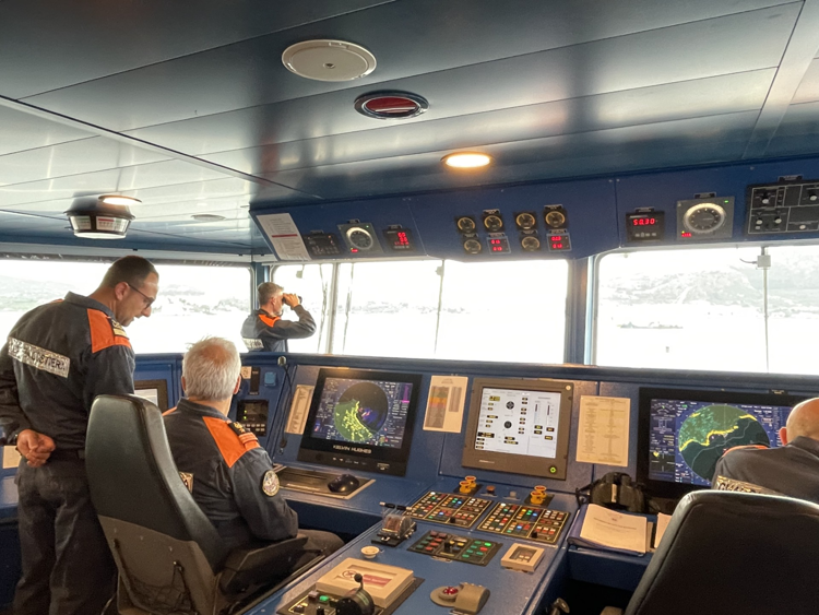 La plancia della nave Dattilo