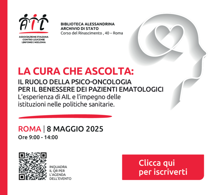'La cura che ascolta', Ail promuove primo convegno nazionale di psiconcologia