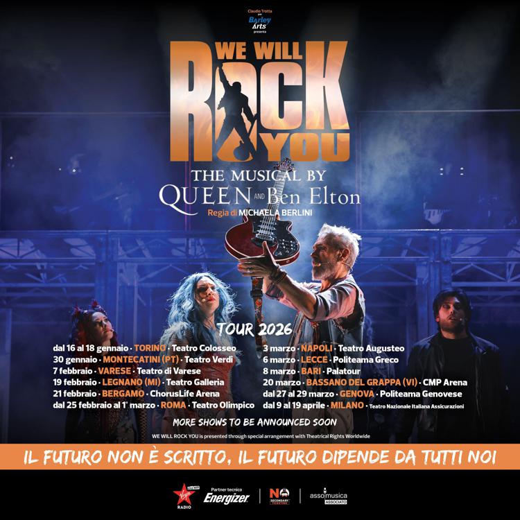 Torna 'We Will Rock You', da gennaio 2026 nei teatri