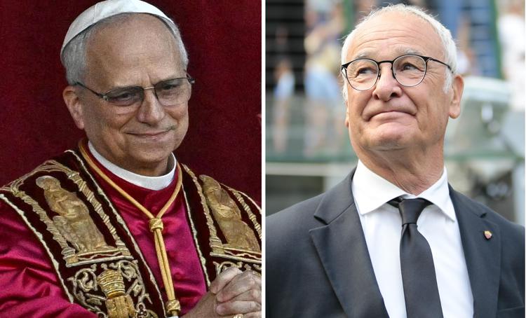Papa Leone XIV e Claudio Ranieri