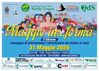 Al via la 10a edizione di “Maggio in…forma” Informazione e prevenzione per la lotta contro il tumore al seno Mammografie gratuite per donne tra i 40 e i 49 anni