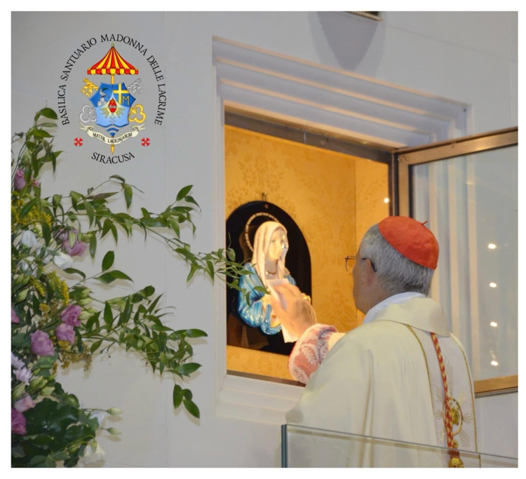 Papa Leone al Santuario di Siracusa