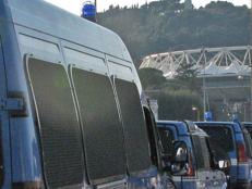 Polizia intorno allo stadio Olimpico - Fotogramma