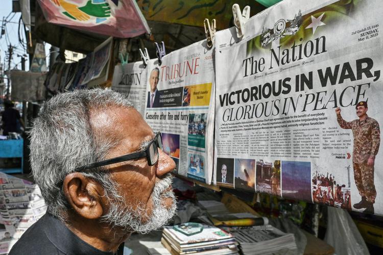 Tregua con l'India, i titoli dei quotidiani oggi in Pakistan - Afp