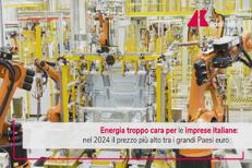 Energia, Unimpresa: le aziende italiane pagano il 47% in più rispetto al resto d'Europa