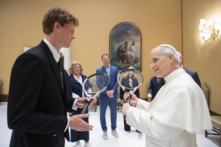 Jannik Sinner e Papa Leone XIV - Vatican Media