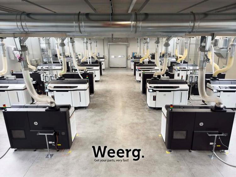 Weerg il leader mondiale nella stampa 3D industriale raggiunge oggi 25 unità! Amplia il proprio parco macchine: 4 nuove stampanti HP MJF 5620 Pro