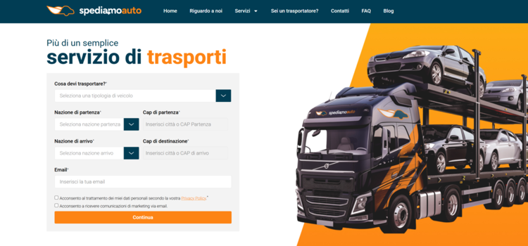 Il nuovo portale di trasporto auto torinese che unisce Italia ed Europa e che dà lavoro ai trasportatori