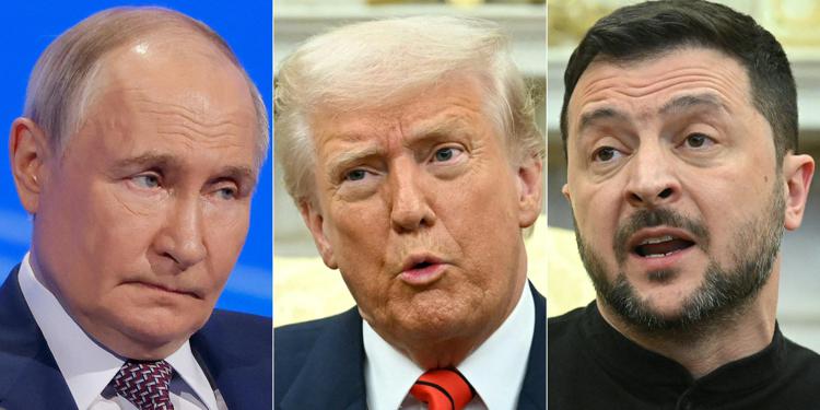 Putin, Trump e Zelensky - (Afp)