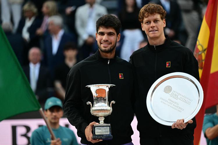 Jannik Sinner e Carlos Alcaraz - Afp