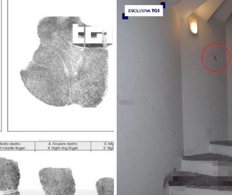 L'impronta mostrata dal Tg1