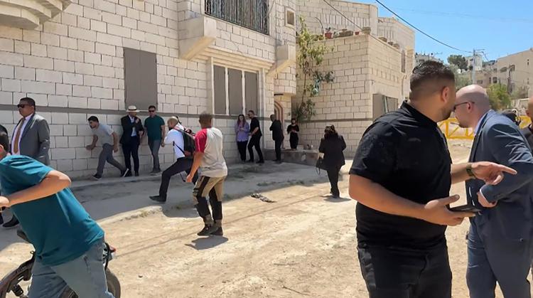 Il momento dell'attacco a Jenin - Afp