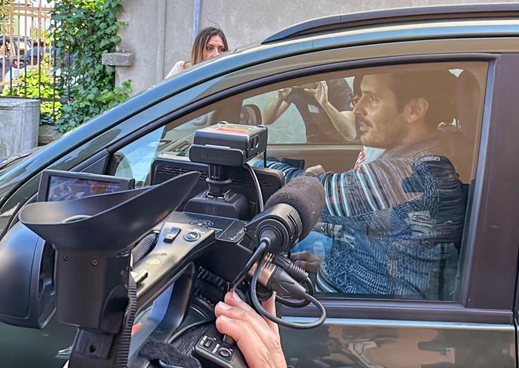 Caso Garlasco, Andrea Sempio in auto nel giorno della perquisizione - Fotogramma /Ipa