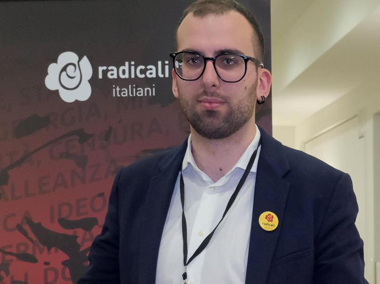 Segretario dei radicali italiani Filippo Blengino  (Fotogramma/Ipa)