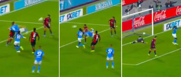 La mezza rovesciata di McTominay - frame Dazn