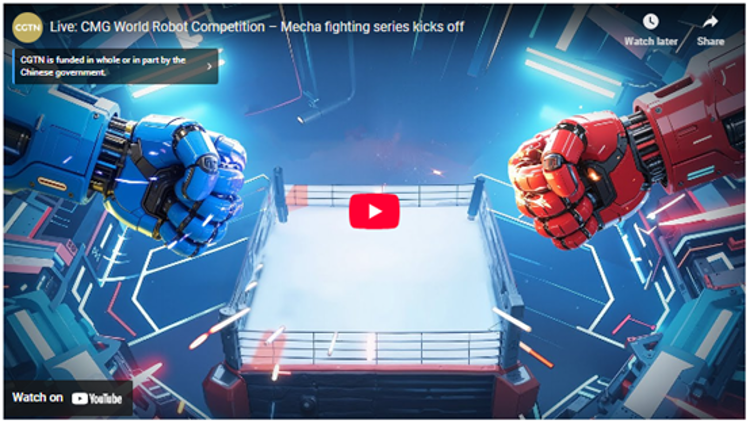 CGTN: Sci-fi becomes reality: China's groundbreaking humanoid fighting championship captivates global audiences