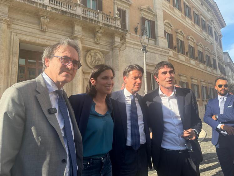 Angelo Bonelli, Elly Schlein, Giuseppe Conte, Nicola Fratoianni