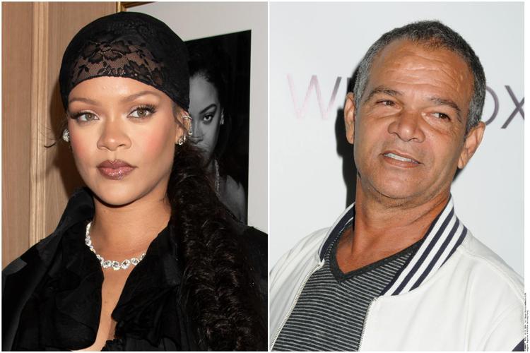 Rihanna e suo padre Ronald - Ipa
