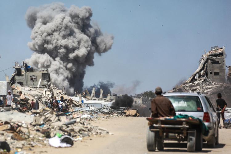 Bomba a Gaza - Afp