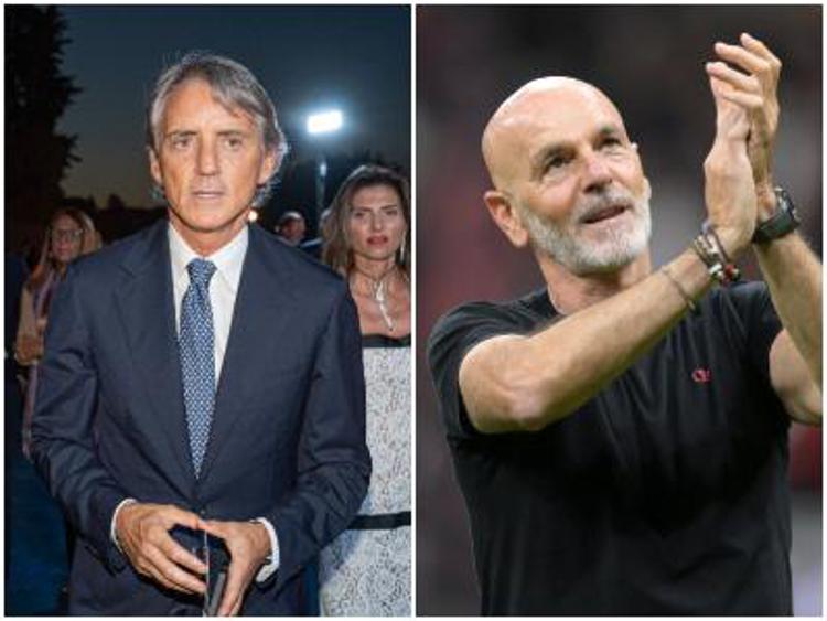 Roberto Mancini e Stefano Pioli - Ipa/Fotogramma