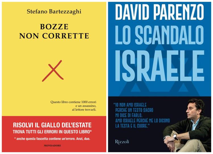 'Bozze non corrette' di Bartezzaghi e 'Lo scandalo Israele' di Parenzo