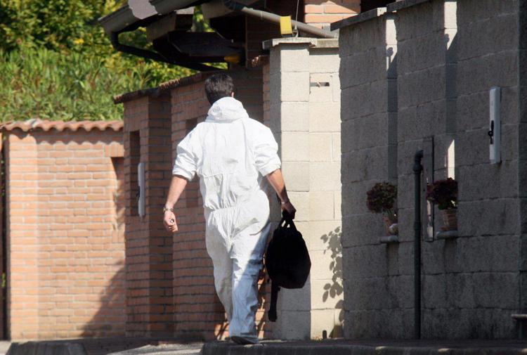 Rilievi nella villetta dei Poggi a Garlasco  dopo l'omicidio - Fotogramma /Ipa