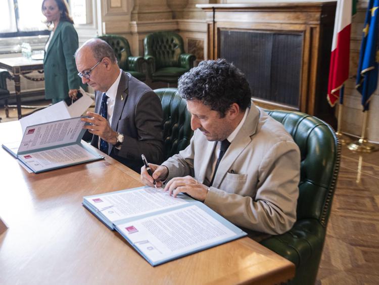 (il ministro Valditara e il presidente Buttafuoco)