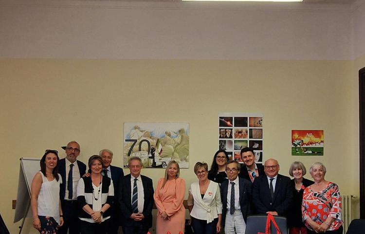 La delegazione firmataria del protocollo al Mim