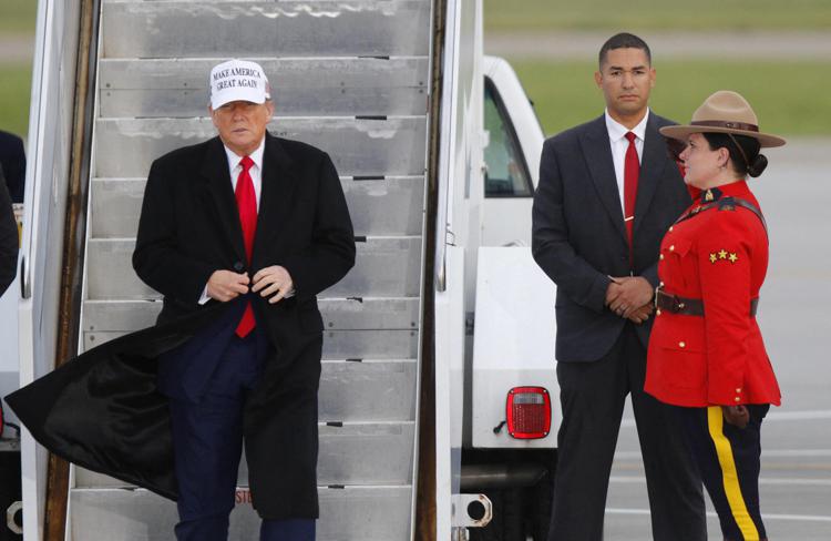 Donald Trump in Canada per il G7 - Afp