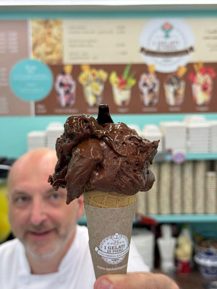 (Piero Pacini e il nuovo gelato)