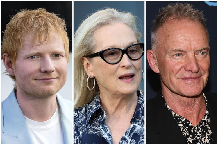 Ed Sheeran, Meryl Streep e Sting  - (Ipa)