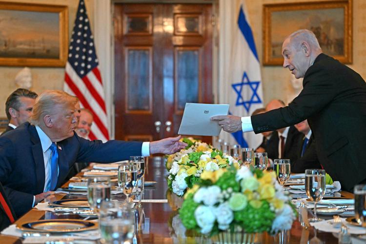 Trump e Netanyahu alla Casa Bianca - Afp