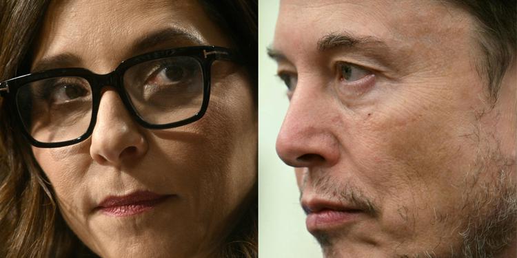 Linda Yaccarino ed Elon Musk (Afp)  