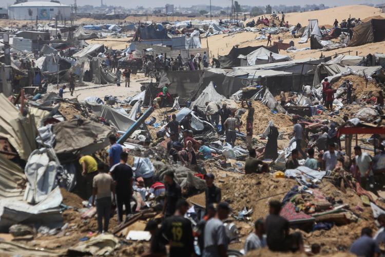 Capo profughi di Khan Younis a Gaza - Afp