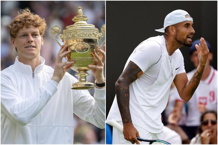 Jannik Sinner e Nick Kyrgios - Ipa/Fotogramma