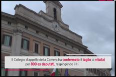 Taglio dei vitalizi confermato, respinto ricorso 800 ex deputati